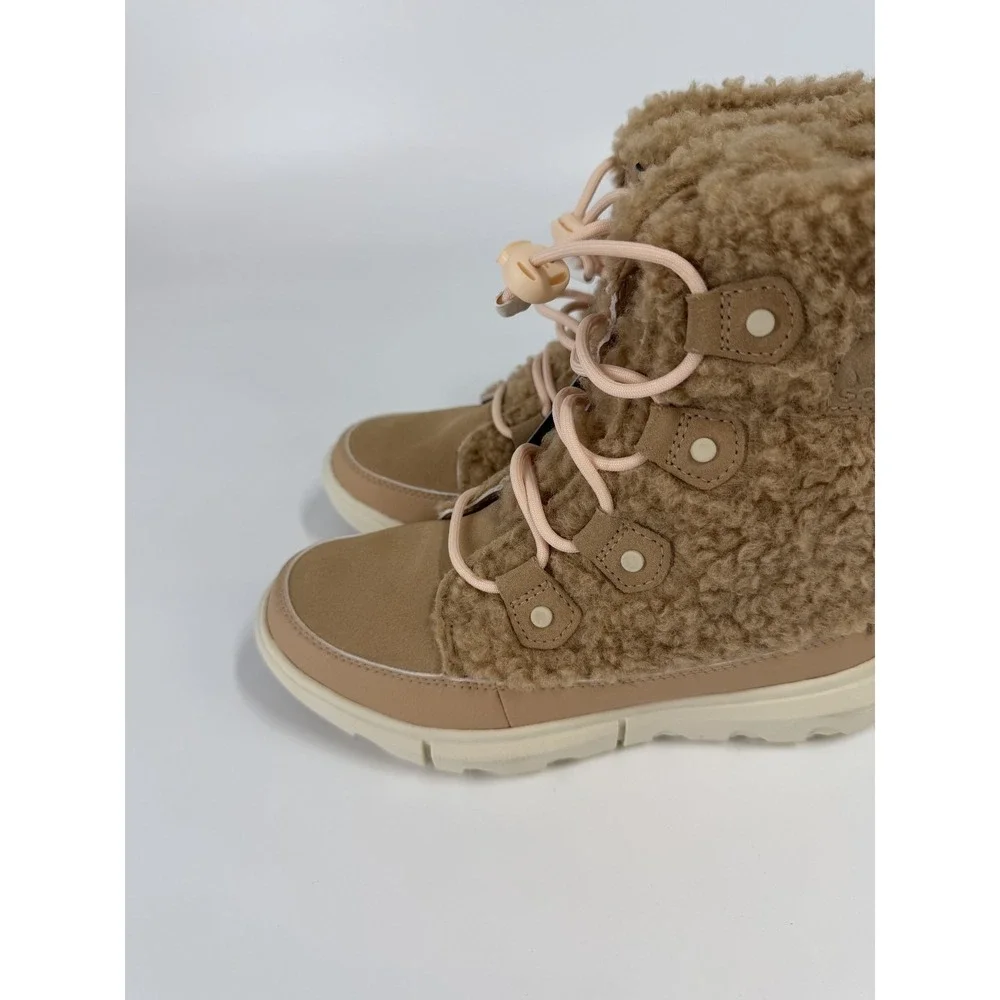 Sorel Explorer II Joan Boots Women's Nova‎ Sand/Sea Salt Cozy Size 3 New
